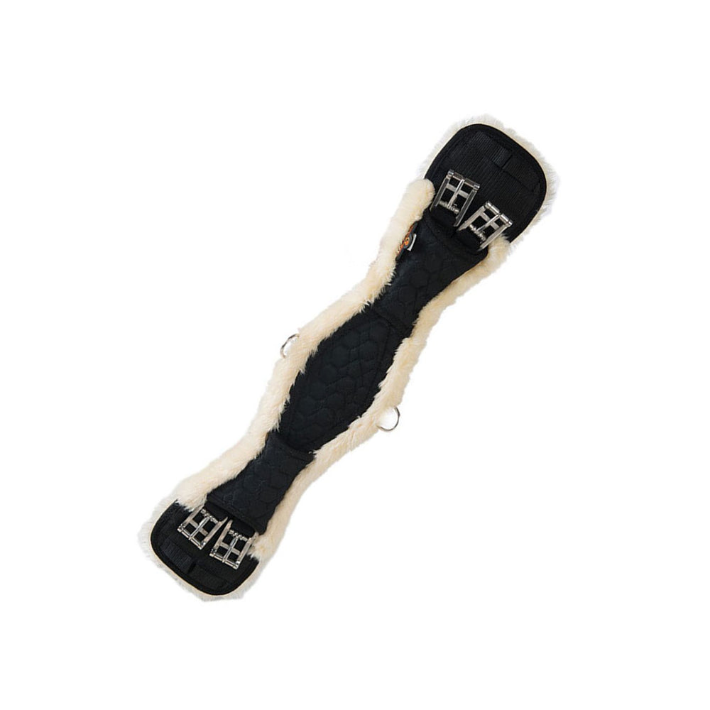 Professionals Choice SMx Comfort Fit Dressage Girth Shearling Size 24 Black 85ec