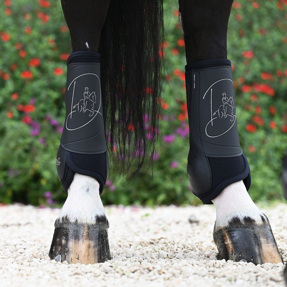 Veredus Absolute Dressage Boots Velcro Easy Strap Hind | Black
