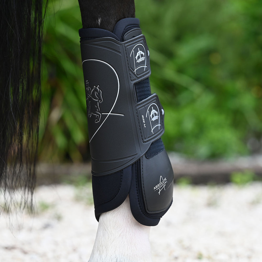 Veredus Absolute Dressage Boots Velcro Easy Strap Hind | Black