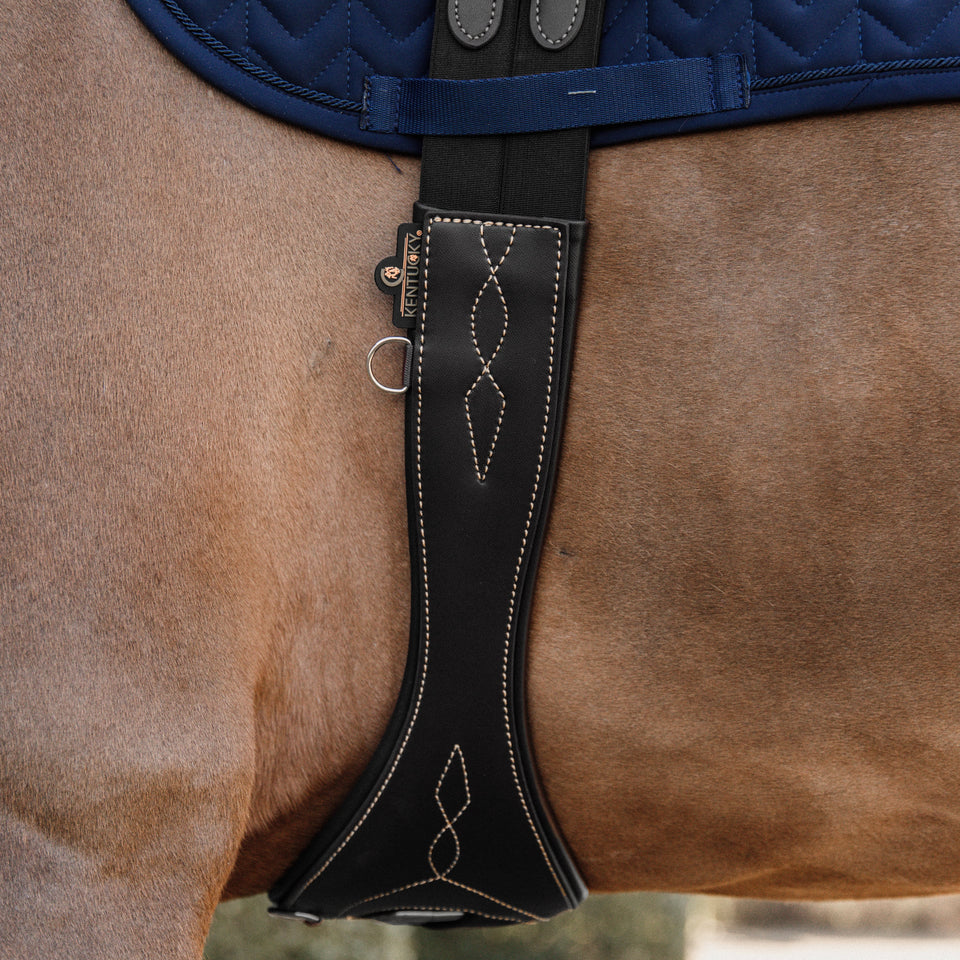 Kentucky Horsewear Anatomic Leather Girth - Black