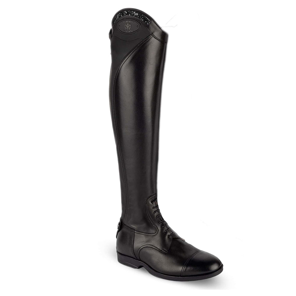 Alberto Fasciani Numana Riding Boots - Black Glitter