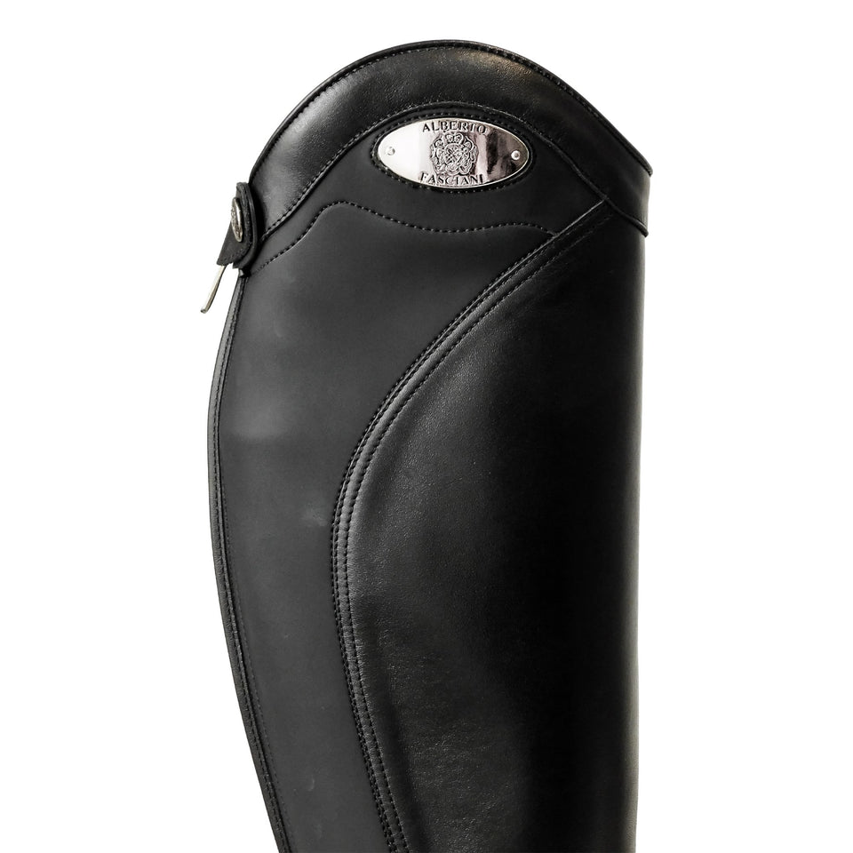Alberto Fasciani Urbino Plaque Riding Boots - Black