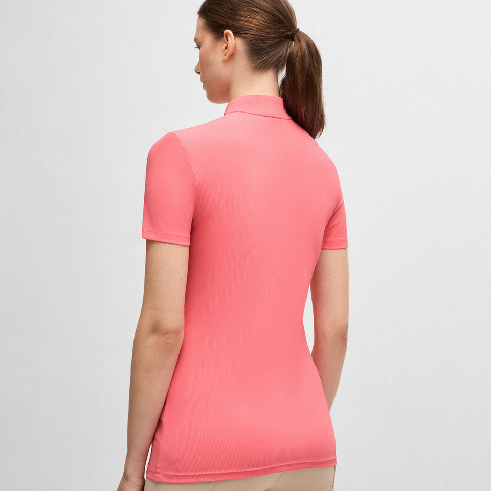 BOSS Equestrian Maira Stripes Training Top - Pink