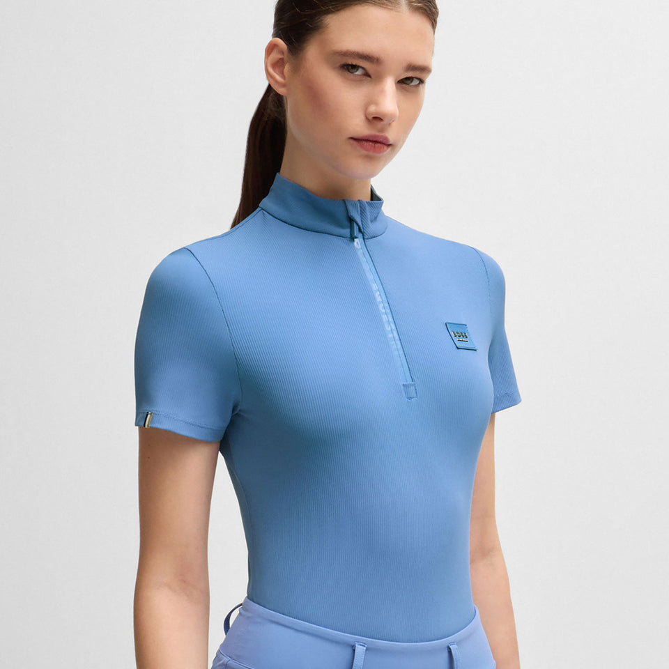BOSS Equestrian Maira Stripes Training Top - Riviera