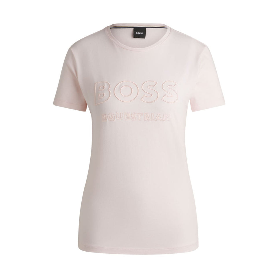 BOSS Equestrian Maya Logo T-Shirt - Pearl
