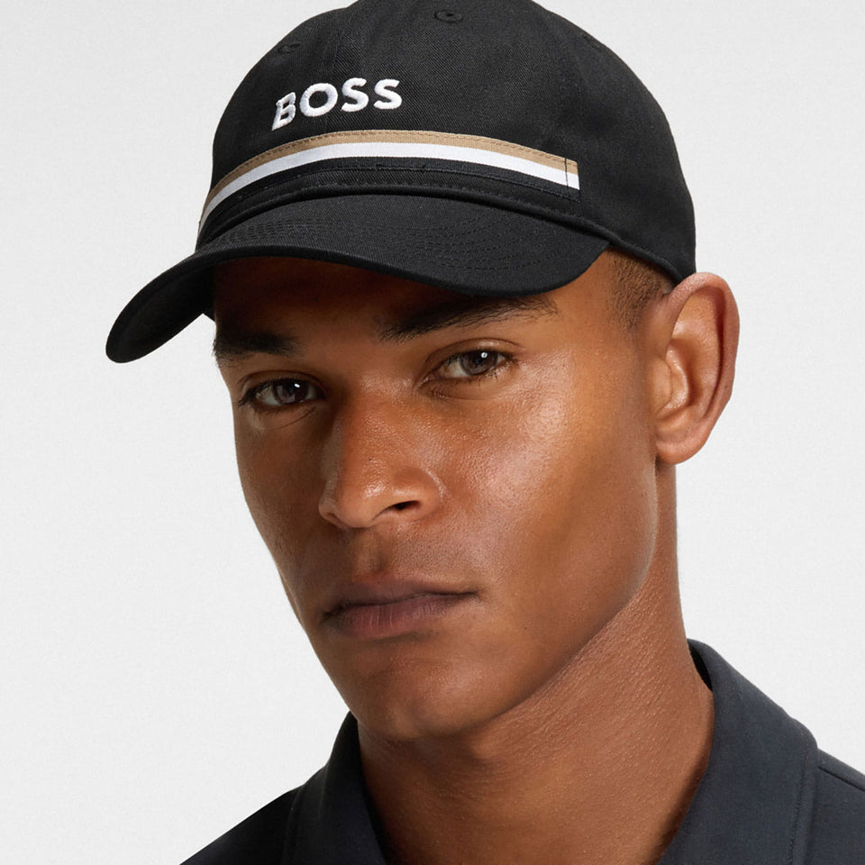 BOSS Equestrian Tape Cap - Black