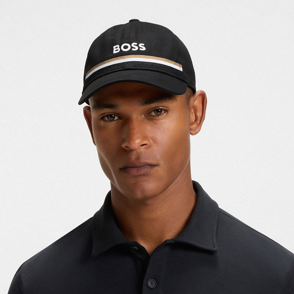 BOSS Equestrian Tape Cap - Black