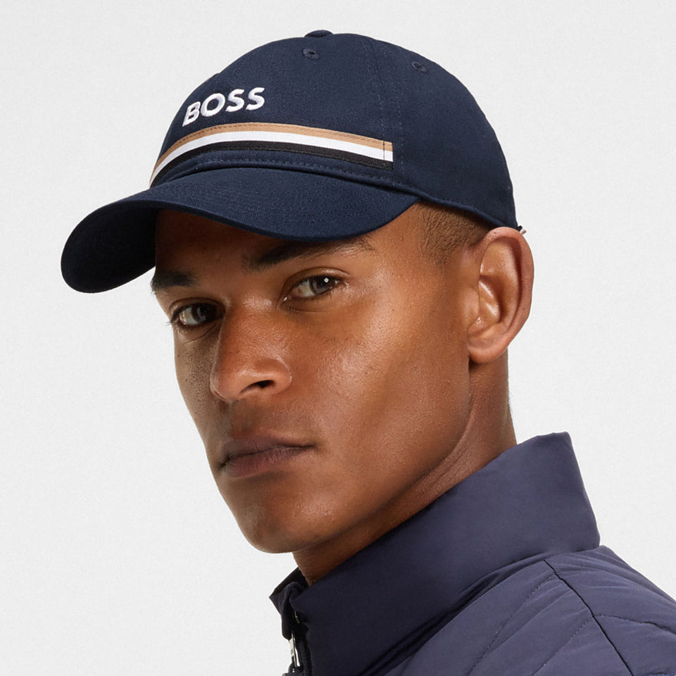 BOSS Equestrian Tape Cap - Sky Captain