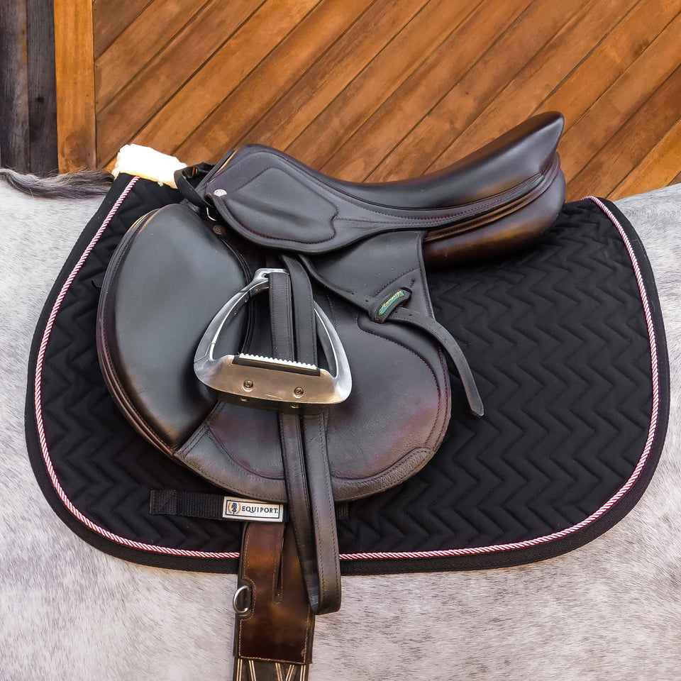 Equiport Chevron Jumping Saddle Cloth - Black