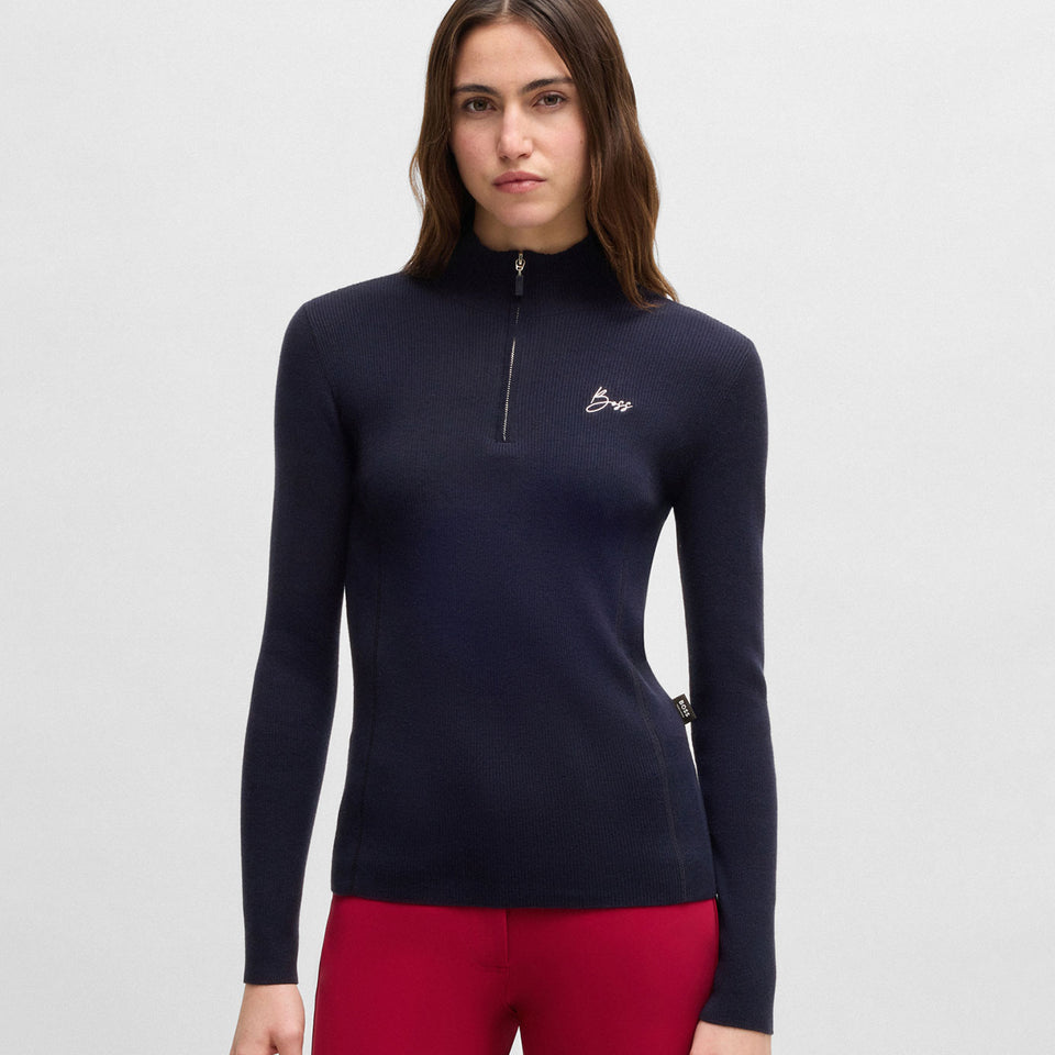 BOSS Equestrian Alicia Knitted Jumper - Sky Captain