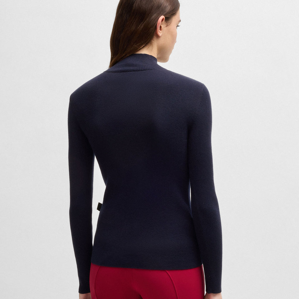 BOSS Equestrian Alicia Knitted Jumper - Sky Captain