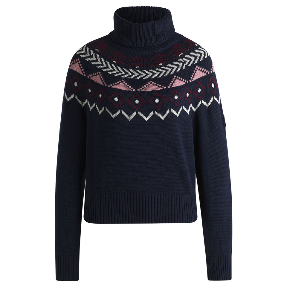 BOSS Equestrian Anuk Knitted Jumper Norway - Sky Captain