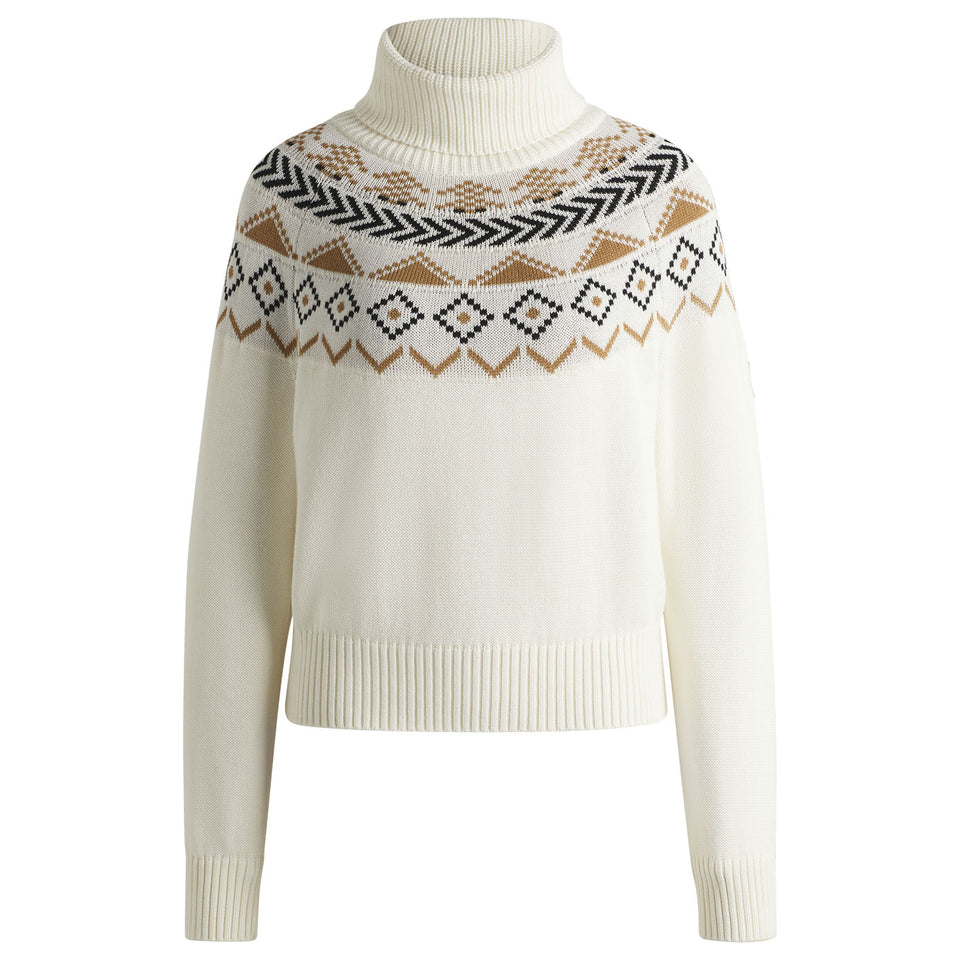 BOSS Equestrian Anuk Knitted Jumper Norway - Soft Cream