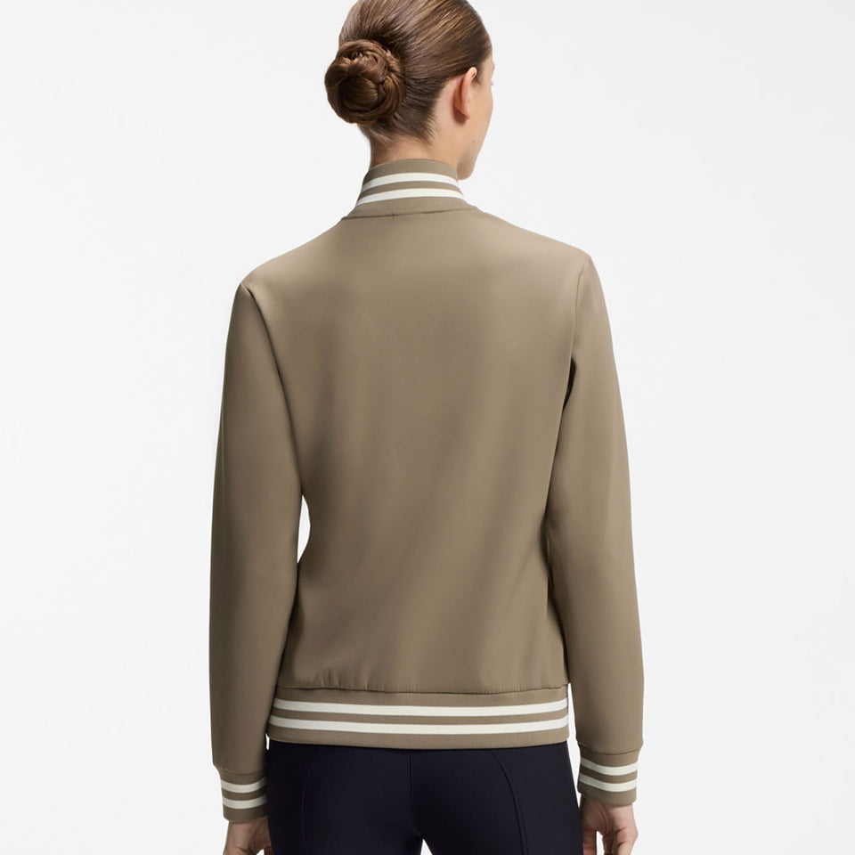 BOSS Equestrian Ava Zip-Up Sweater - Walnut
