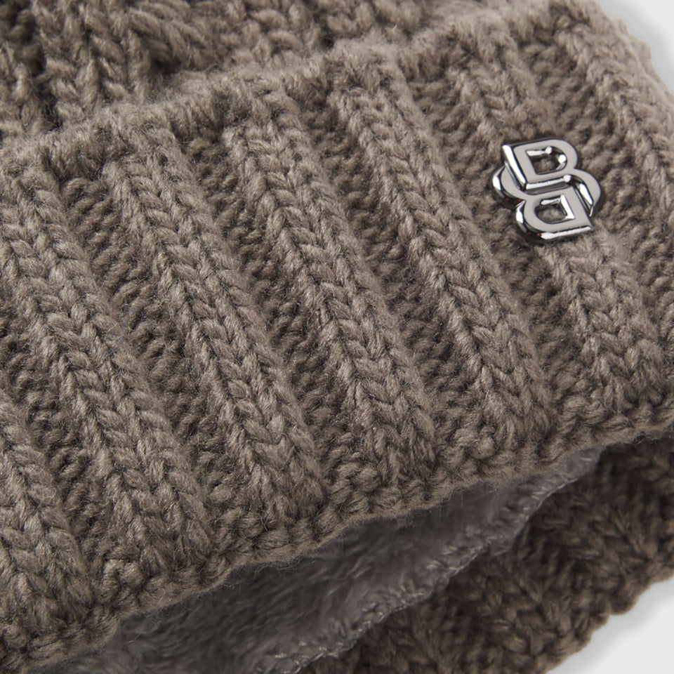 BOSS Equestrian Bella Beanie Bobble Hat - Tea Leaf