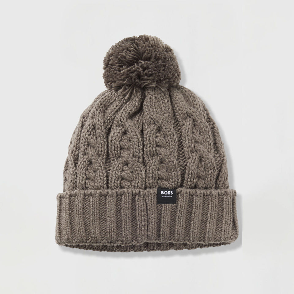 BOSS Equestrian Bella Beanie Bobble Hat - Tea Leaf