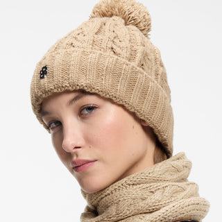 BOSS Equestrian Bella Beanie Bobble Hat - Walnut