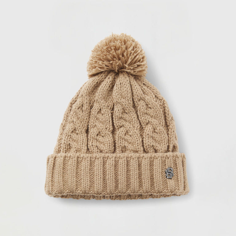 BOSS Equestrian Bella Beanie Bobble Hat - Walnut