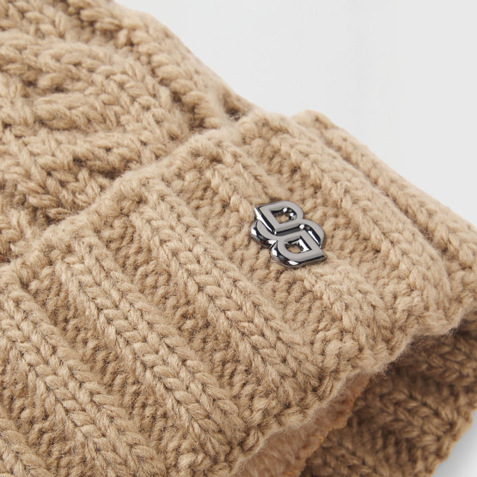 BOSS Equestrian Bella Beanie Bobble Hat - Walnut