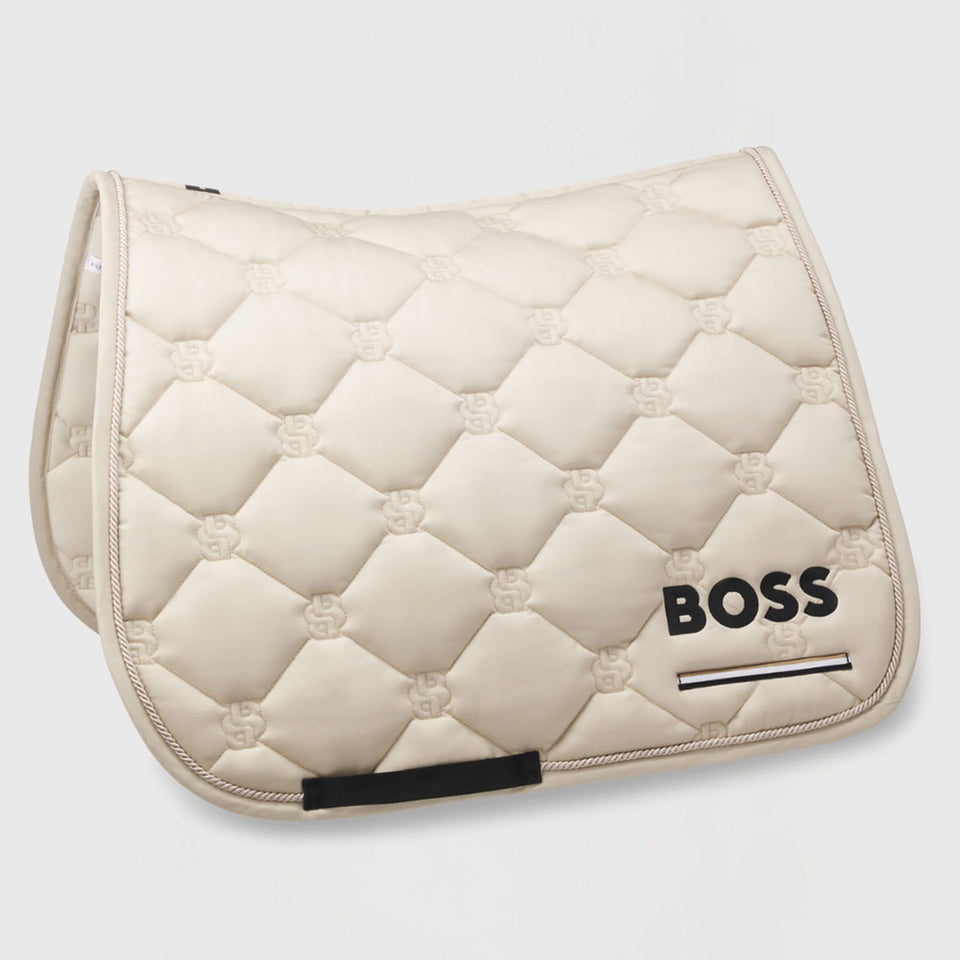 BOSS Equestrian Cambridge Tape Dressage Saddle Cloth - Pumice