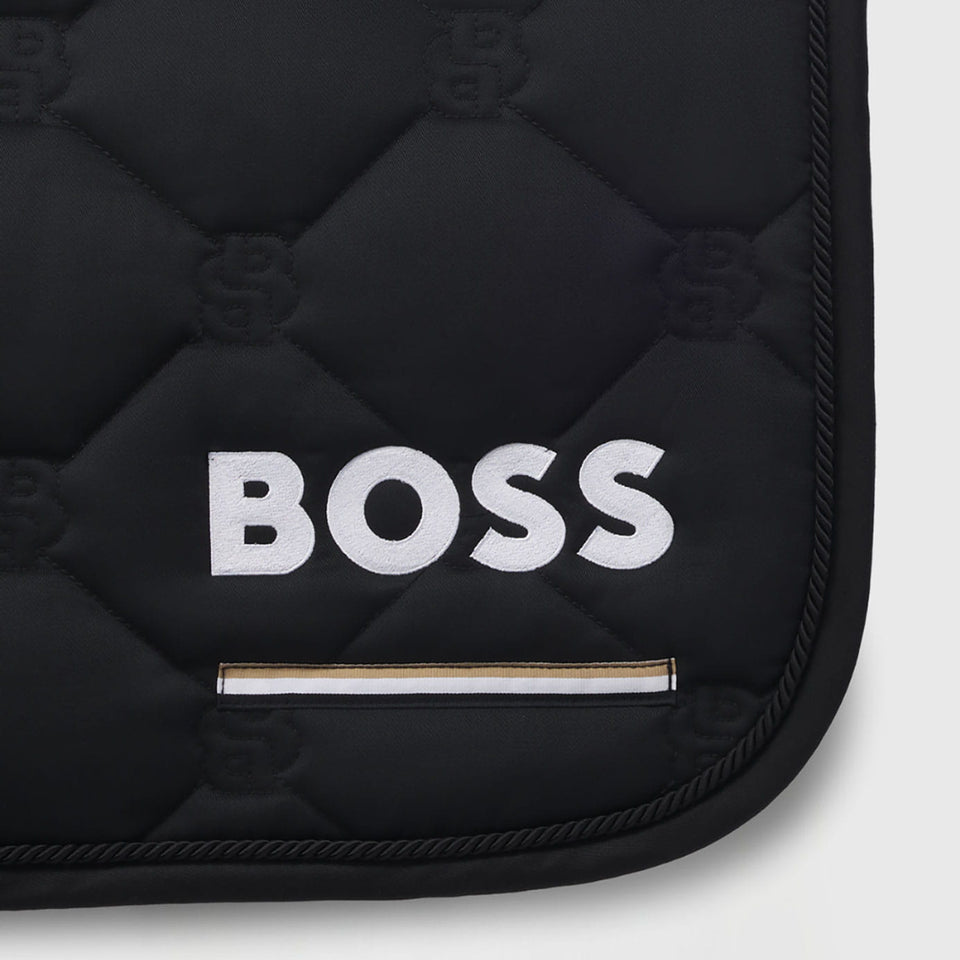 BOSS Equestrian Cheltenham Tape Jumping Saddle Cloth - Black