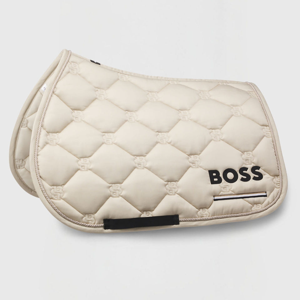 BOSS Equestrian Cheltenham Tape Jumping Saddle Cloth - Pumice