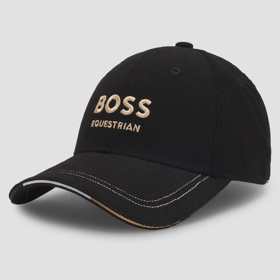 BOSS Equestrian Cord Classic Cap - Black