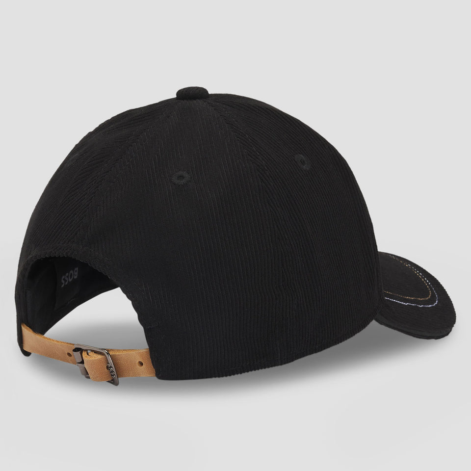 BOSS Equestrian Cord Classic Cap - Black
