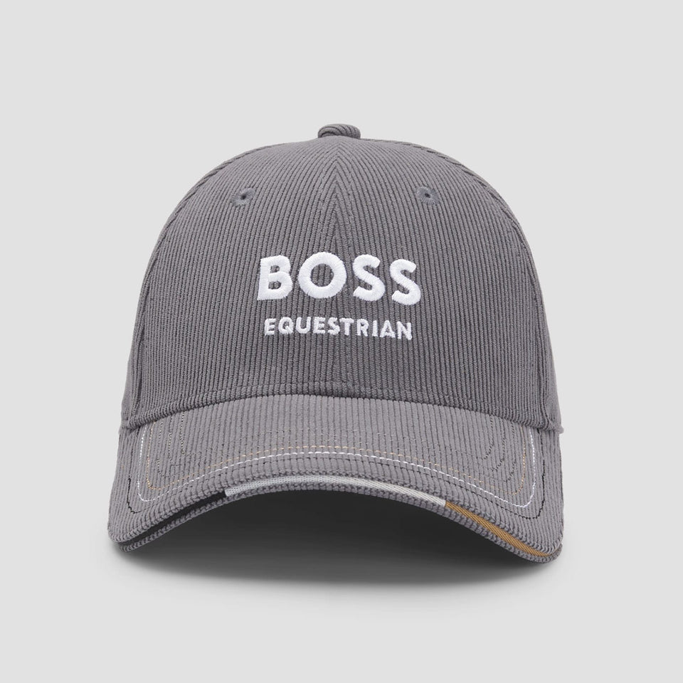 BOSS Equestrian Cord Classic Cap - Grey