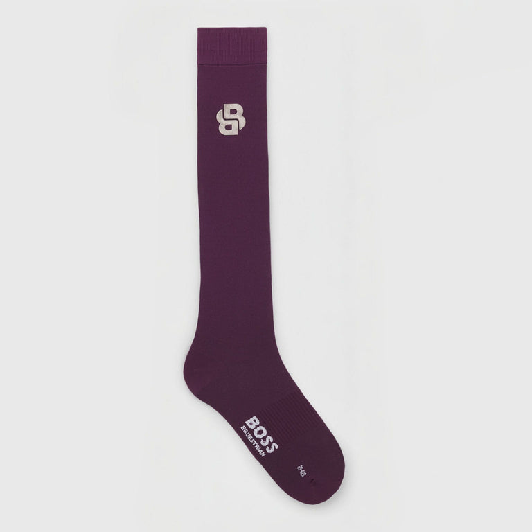 BOSS Equestrian Davina Double B Socks - Deep Purple
