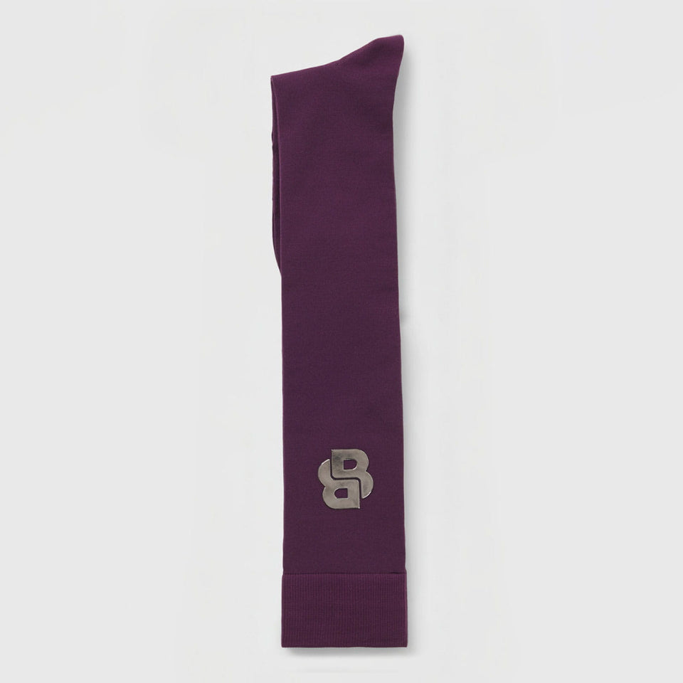 BOSS Equestrian Davina Double B Socks - Deep Purple