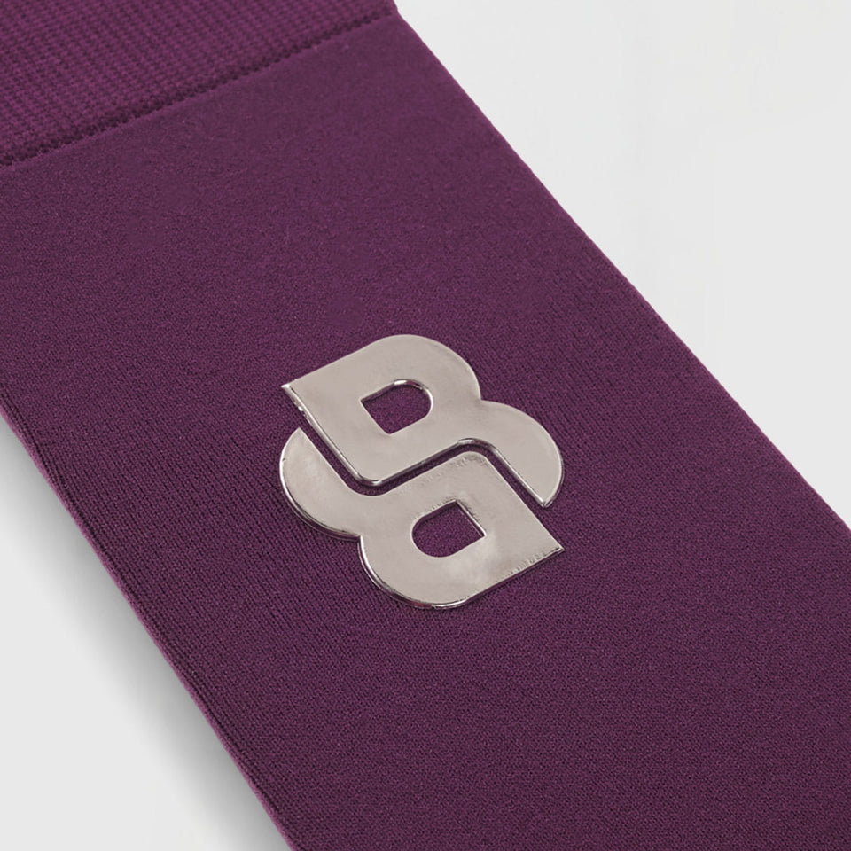 BOSS Equestrian Davina Double B Socks - Deep Purple