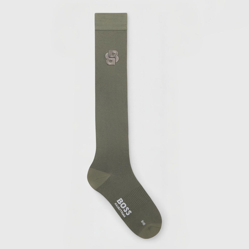 BOSS Equestrian Davina Double B Socks - Tea Leaf