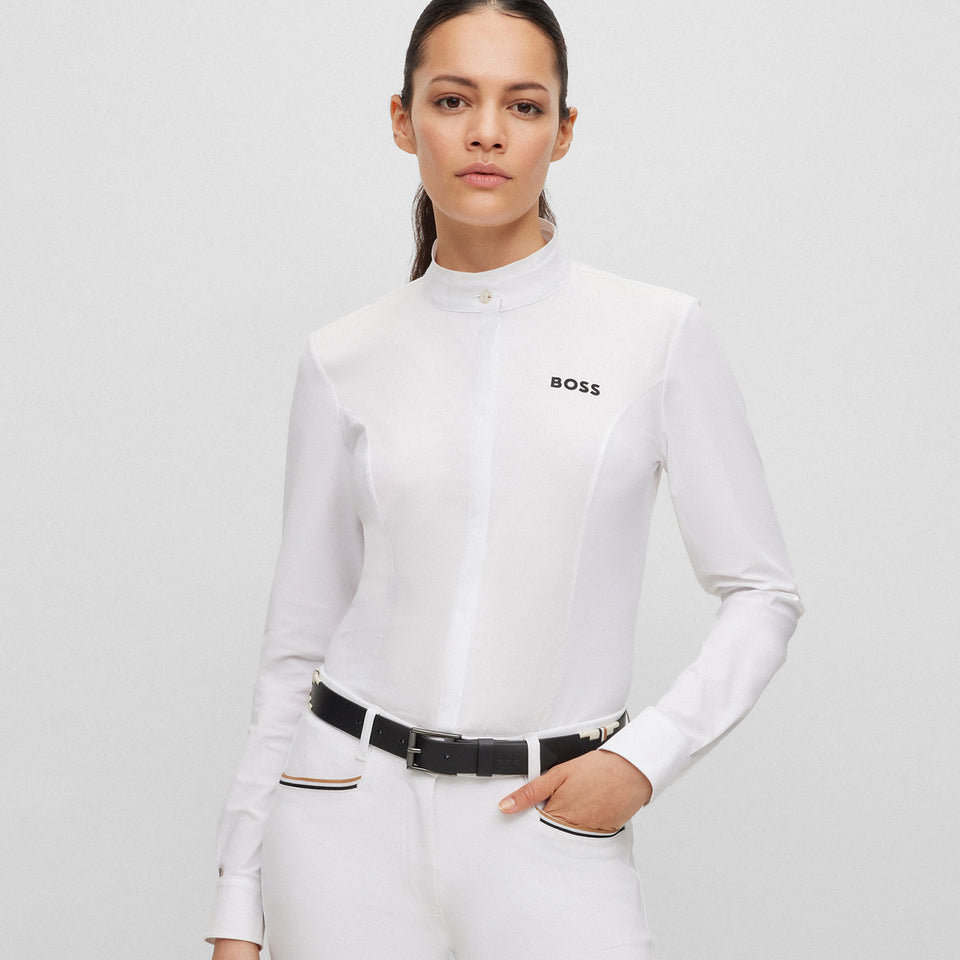 BOSS Equestrian Emma Show Shirt - White