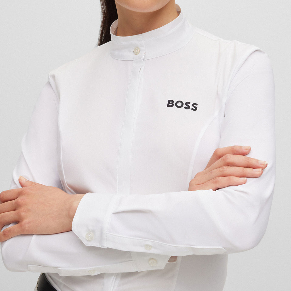 BOSS Equestrian Emma Show Shirt - White