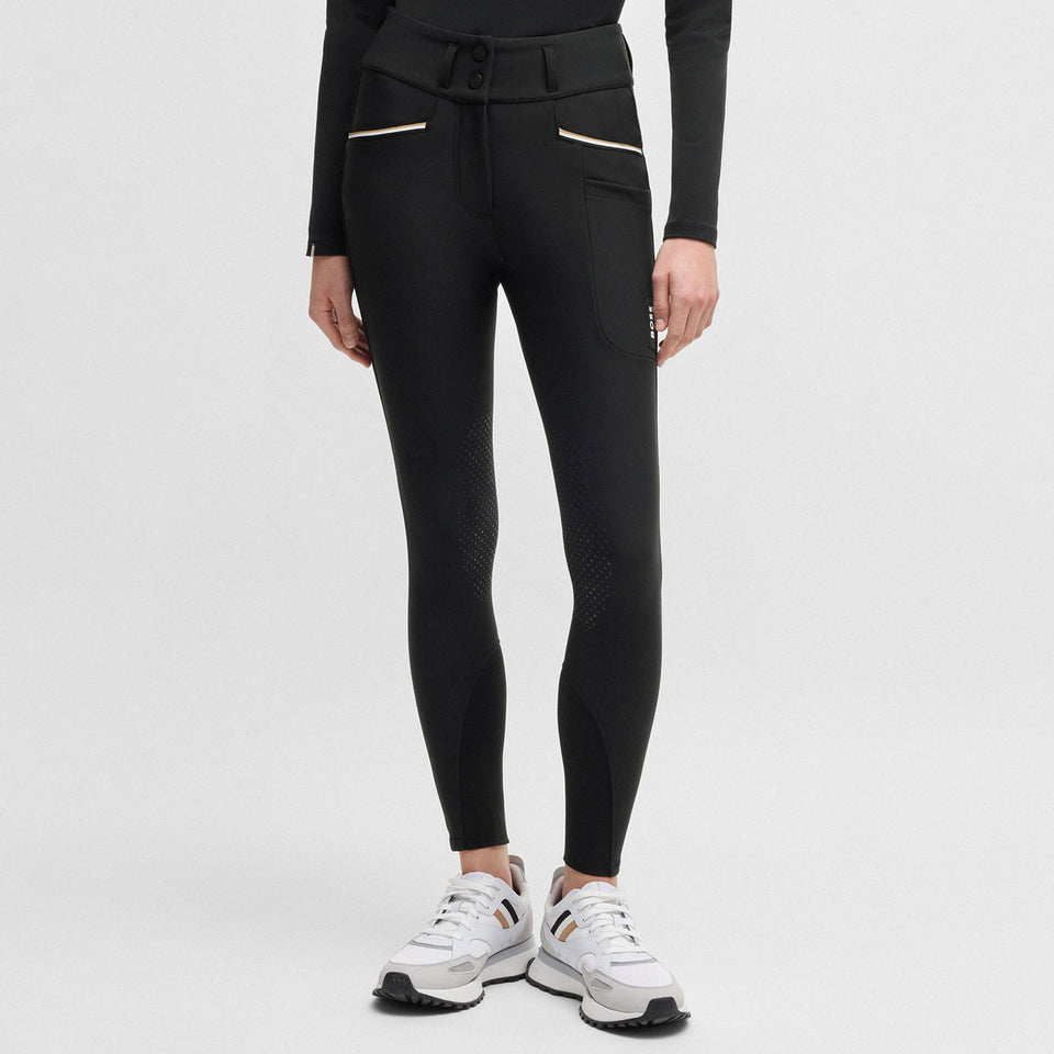 BOSS Equestrian Hannah High Waist Knee Grip Breeches - Black