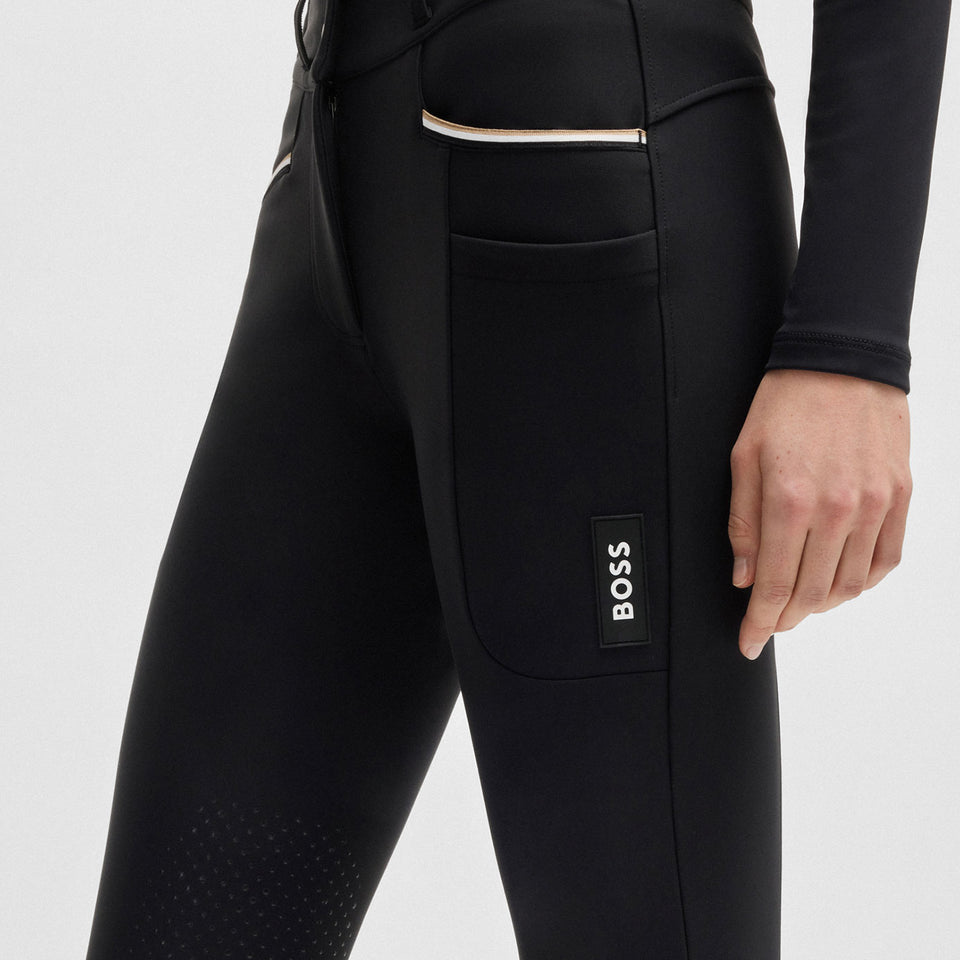 BOSS Equestrian Hannah High Waist Knee Grip Breeches - Black
