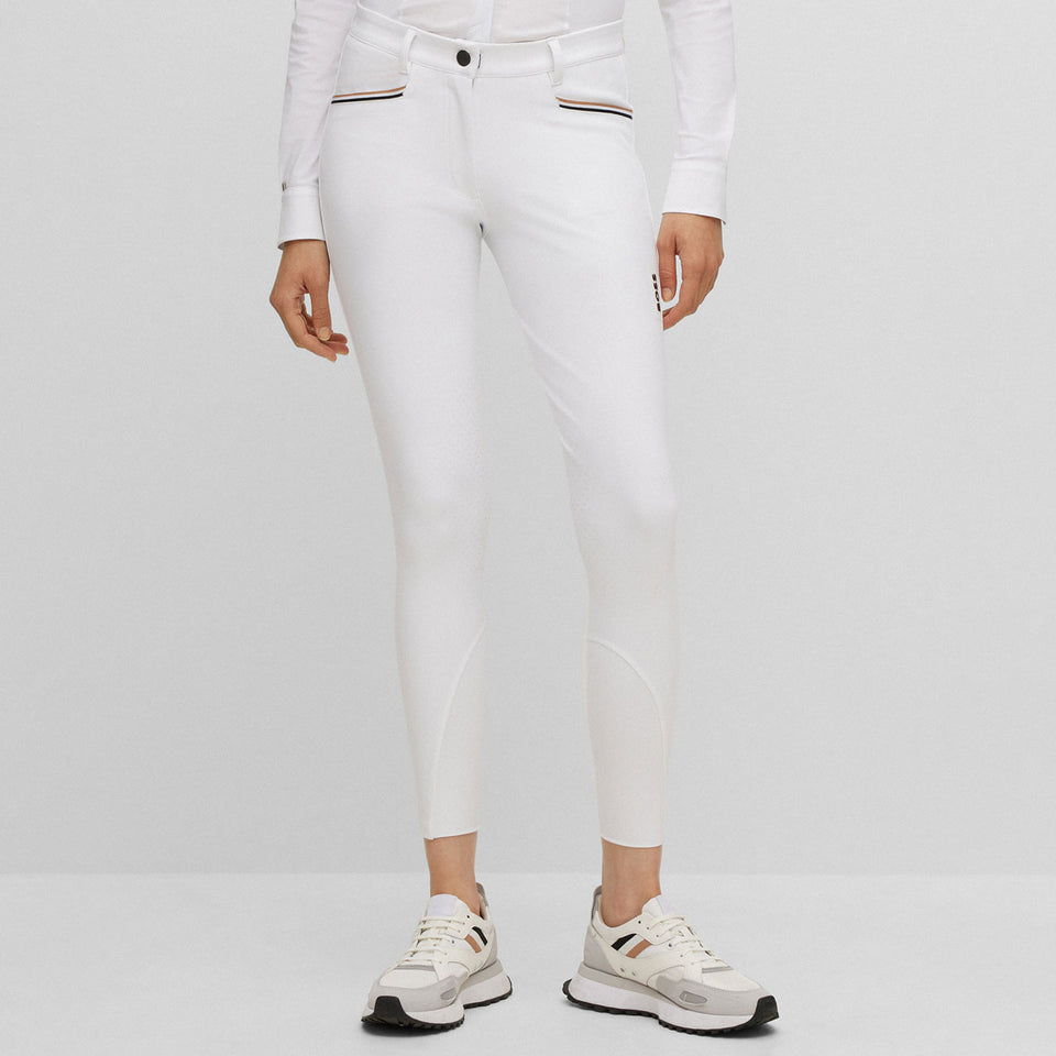 BOSS Equestrian Hazel Knee Grip Breeches - White