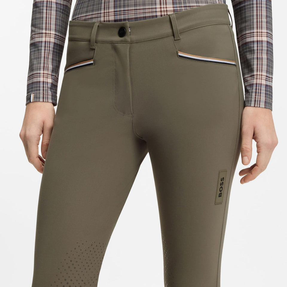 BOSS Equestrian Hazel Knee Grip Breeches - Tea Leaf