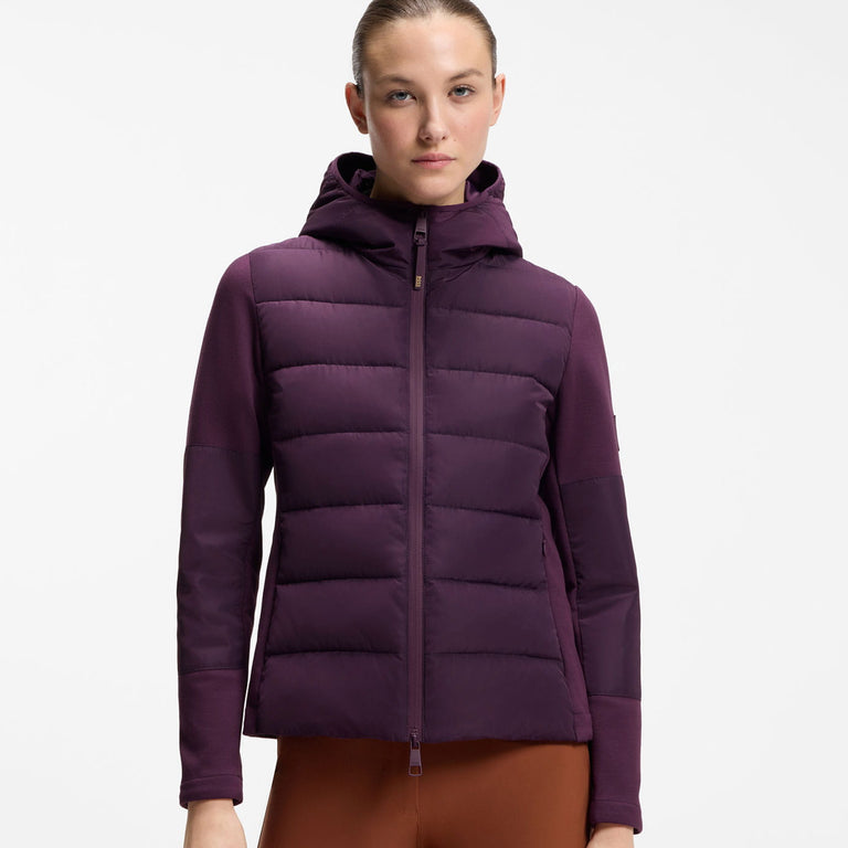 BOSS Equestrian Jessy Puffer Hybrid Jacket - Deep Purple