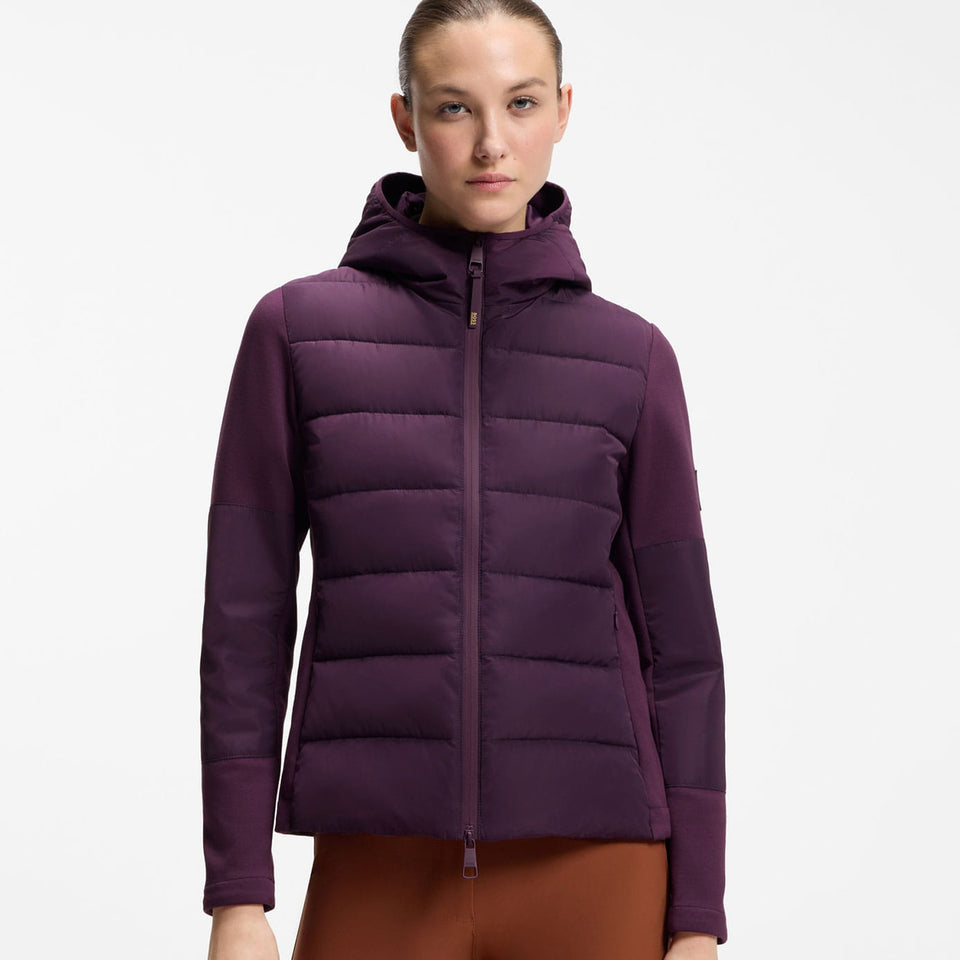 BOSS Equestrian Jessy Puffer Hybrid Jacket - Deep Purple