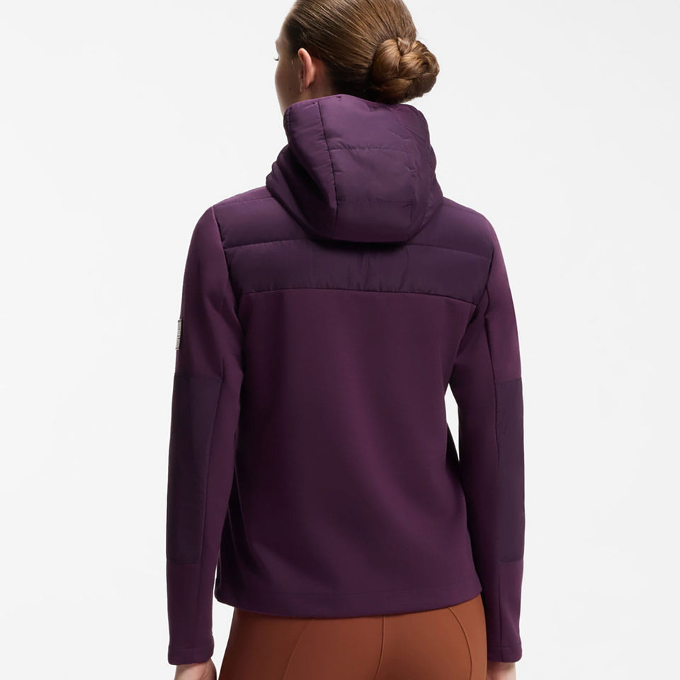 BOSS Equestrian Jessy Puffer Hybrid Jacket - Deep Purple
