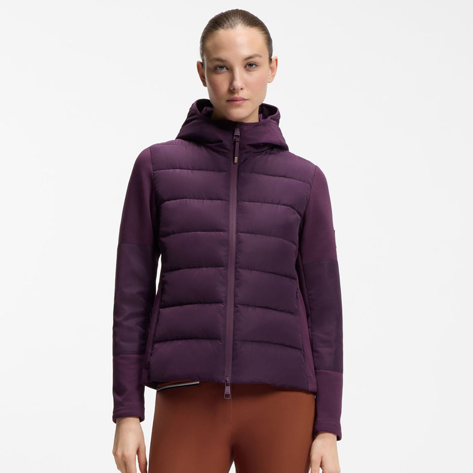 BOSS Equestrian Jessy Puffer Hybrid Jacket - Deep Purple