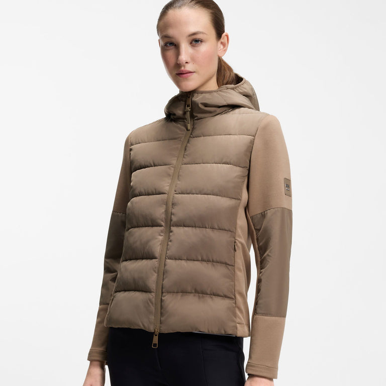 BOSS Equestrian Jessy Puffer Hybrid Jacket - Walnut