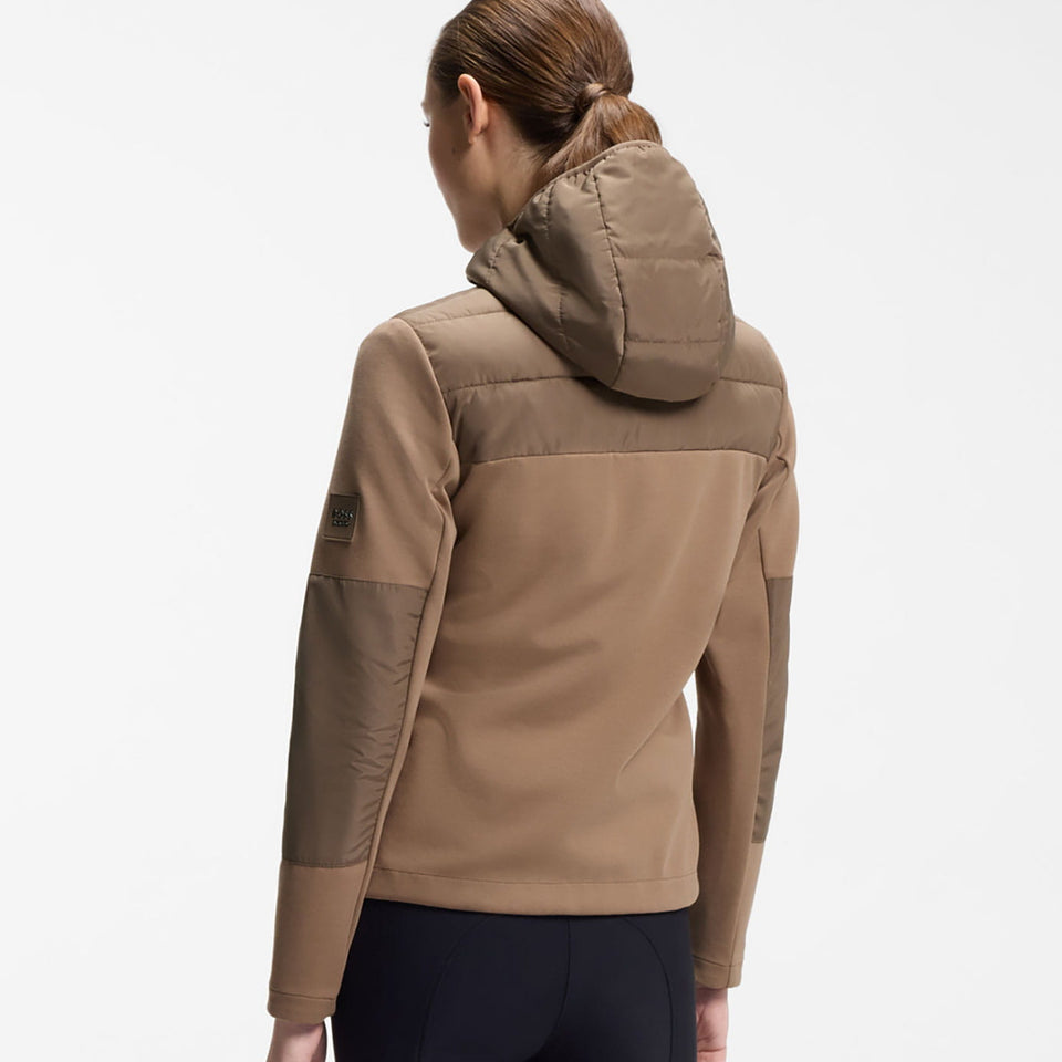 BOSS Equestrian Jessy Puffer Hybrid Jacket - Walnut