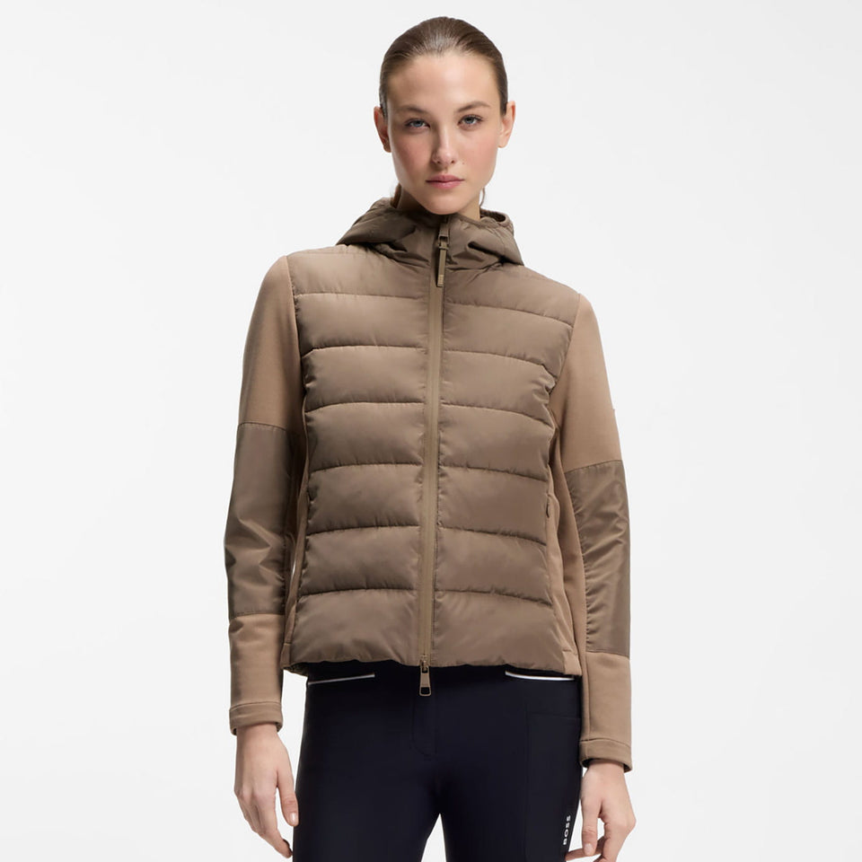 BOSS Equestrian Jessy Puffer Hybrid Jacket - Walnut