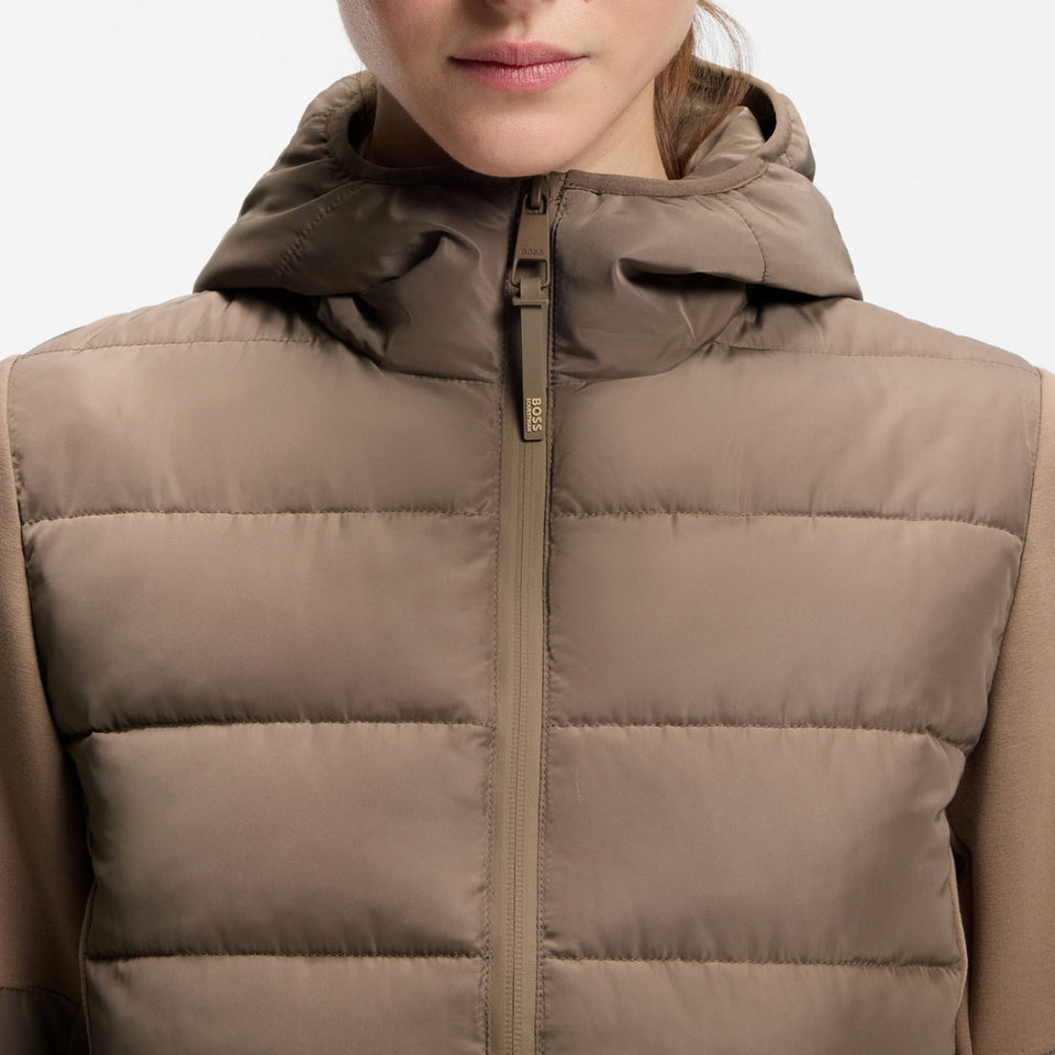 BOSS Equestrian Jessy Puffer Hybrid Jacket - Walnut
