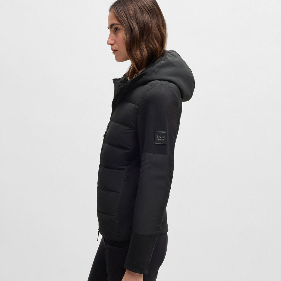BOSS Equestrian Jessy Puffer Hybrid Jacket - Black