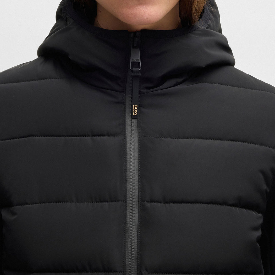 BOSS Equestrian Jessy Puffer Hybrid Jacket - Black