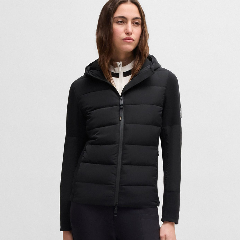 BOSS Equestrian Jessy Puffer Hybrid Jacket - Black